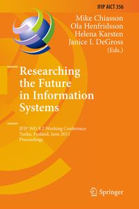 Produktbild: Researching the Future in Information Systems