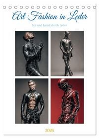 Produktbild: Art Fashion in Leder (Tischkalender 2026 DIN A5 hoch), CALVENDO Monatskalender