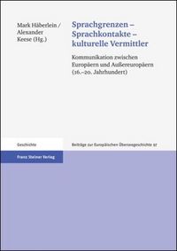 Produktbild: Sprachgrenzen - Sprachkontakte - kulturelle Vermittler
