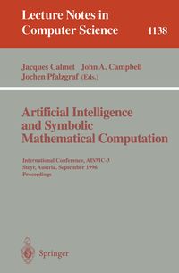 Produktbild: Artificial Intelligence and Symbolic Mathematical Computation