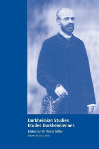 Produktbild: Durkheimian Studies/Etudes Durkheimiennes
