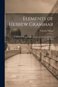 Produktbild: Elements of Hebrew Grammar: To Which is Prefixed a Dissertation on the Two Modes of Reading