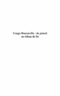 Produktbild: Congo-brazzaville: du putsch au rideau de fer
