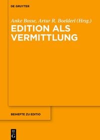 Produktbild: Edition als Vermittlung