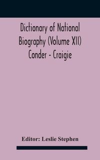 Produktbild: Dictionary of national biography (Volume XII) Conder - Craigie
