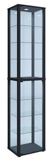 Produktbild: Holz Glas Stand Vitrine Sammelvitrine Kavisa XL