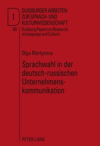 Produktbild: Sprachwahl in der deutsch-russischen Unternehmenskommunikation