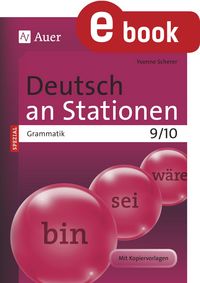 Produktbild: Deutsch an Stationen Spezial Grammatik 9-10