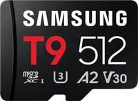 Produktbild: Samsung T9 microSDXC-Karte Retail 512 GB UHS-I U3, A2 Application Performance Class, Class 10, v30 Video Speed Class