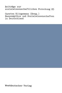 Produktbild: Rassenmythos und Sozialwissenschaften in Deutschland