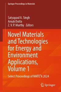 Produktbild: Novel Materials and Technologies for Energy and Environment Applications, Volume 1