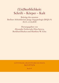 Produktbild: (Un) Sterblichkeit: Schrift - K&ouml;rper - Kult