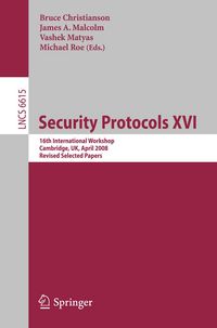 Produktbild: Security Protocols XVI
