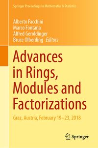 Produktbild: Advances in Rings, Modules and Factorizations