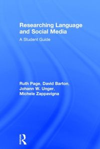 Produktbild: Page, R: Researching Language and Social Media