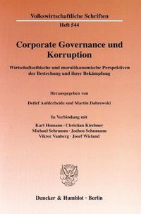 Produktbild: Corporate Governance und Korruption.