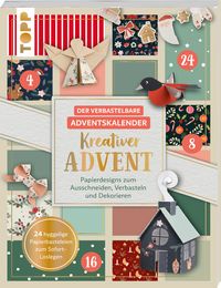 Produktbild: Der verbastelbare Adventskalender: Kreativer Advent. Papierdesigns zum Ausschneiden, Verbasteln und Dekorieren.
