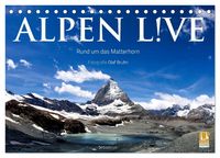 Produktbild: Alpen live - Rund um das Matterhorn (Tischkalender 2027 DIN A5 quer), CALVENDO Monatskalender