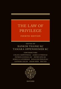 Produktbild: The Law of Privilege