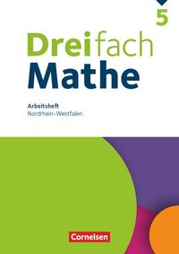 Produktbild: Dreifach Mathe 5. Schuljahr - Nordrhein-Westfalen - Arbeitsheft mit L&ouml;sungen