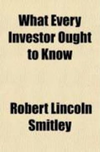 Produktbild: What Every Investor Ought to Know