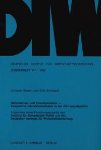 Produktbild: Nationalstaat und Interdependenz -