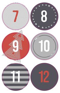 Folia Adventskalender-Set STYLE, aus 24 lebensmittel echten Tüten, Satinband, Sticker