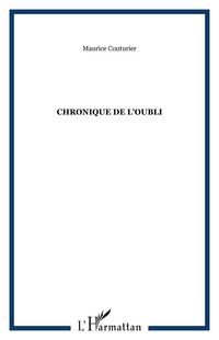 Produktbild: Chronique de l'oubli