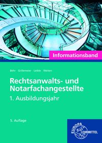 Produktbild: Rechtsanwalts- und Notarfachangestellte, Informationsband 1. Ausbildungsjahr