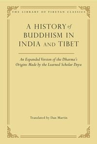 Produktbild: A History of Buddhism in India and Tibet
