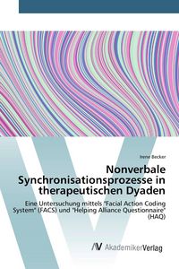 Produktbild: Nonverbale Synchronisationsprozesse in therapeutischen Dyaden
