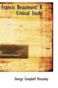 Produktbild: Francis Beaumont: A Critical Study