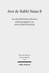 Produktbild: Avot de-Rabbi Natan B