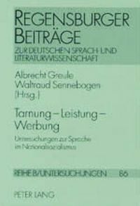 Produktbild: Tarnung &ndash; Leistung &ndash; Werbung