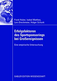 Produktbild: Erfolgsfaktoren des Sportsponsorings bei Gro&szlig;ereignissen