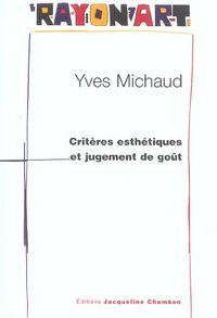 Produktbild: Criteres esthetiques et jugement de