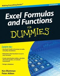 Produktbild: Excel Formulas and Functions For Dummies