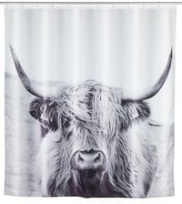 Produktbild: Duschvorhang Mod. Yak, Textil (Polyester), 180 x 200 cm, waschbar