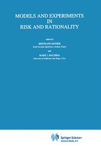 Produktbild: Models and Experiments in Risk and Rationality