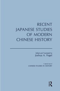Produktbild: Recent Japanese Studies of Modern Chinese History: v. 1