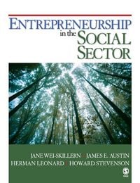 Produktbild: Entrepreneurship in the Social Sector