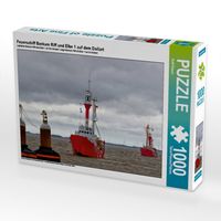 Produktbild: CALVENDO Puzzle Feuerschiff Borkum Riff und Elbe 1 auf dem Dollart | 1000 Teile Lege-Gr&ouml;&szlig;e 64x48cm Foto-Puzzle f&uuml;r gl&uuml;ckliche Stunden