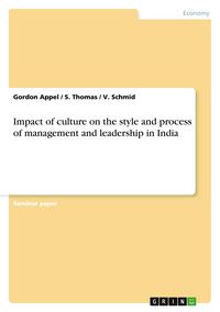 Produktbild: Impact of culture on the style and process of management and leadership in India