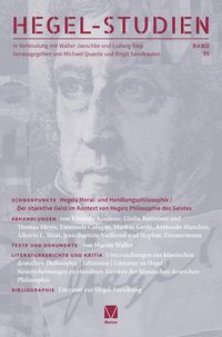 Produktbild: Hegel-Studien Band 55