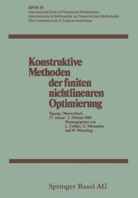 Produktbild: Konstruktive Methoden der finiten nichtlinearen Optimierung