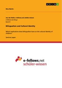 Produktbild: Bilingualism and Cultural Identity