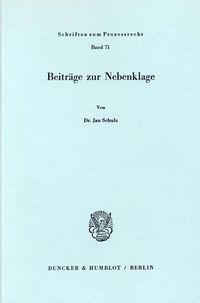 Produktbild: Beitr&auml;ge zur Nebenklage.