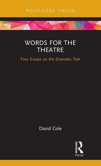 Produktbild: Words for the Theatre