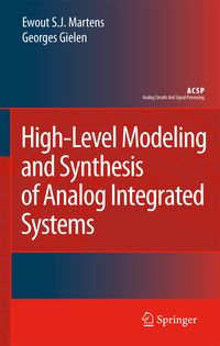 Produktbild: High-Level Modeling and Synthesis of Analog Integrated Systems