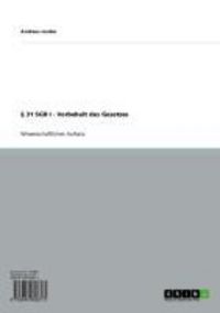 Produktbild: &sect; 31 SGB I - Vorbehalt des Gesetzes
